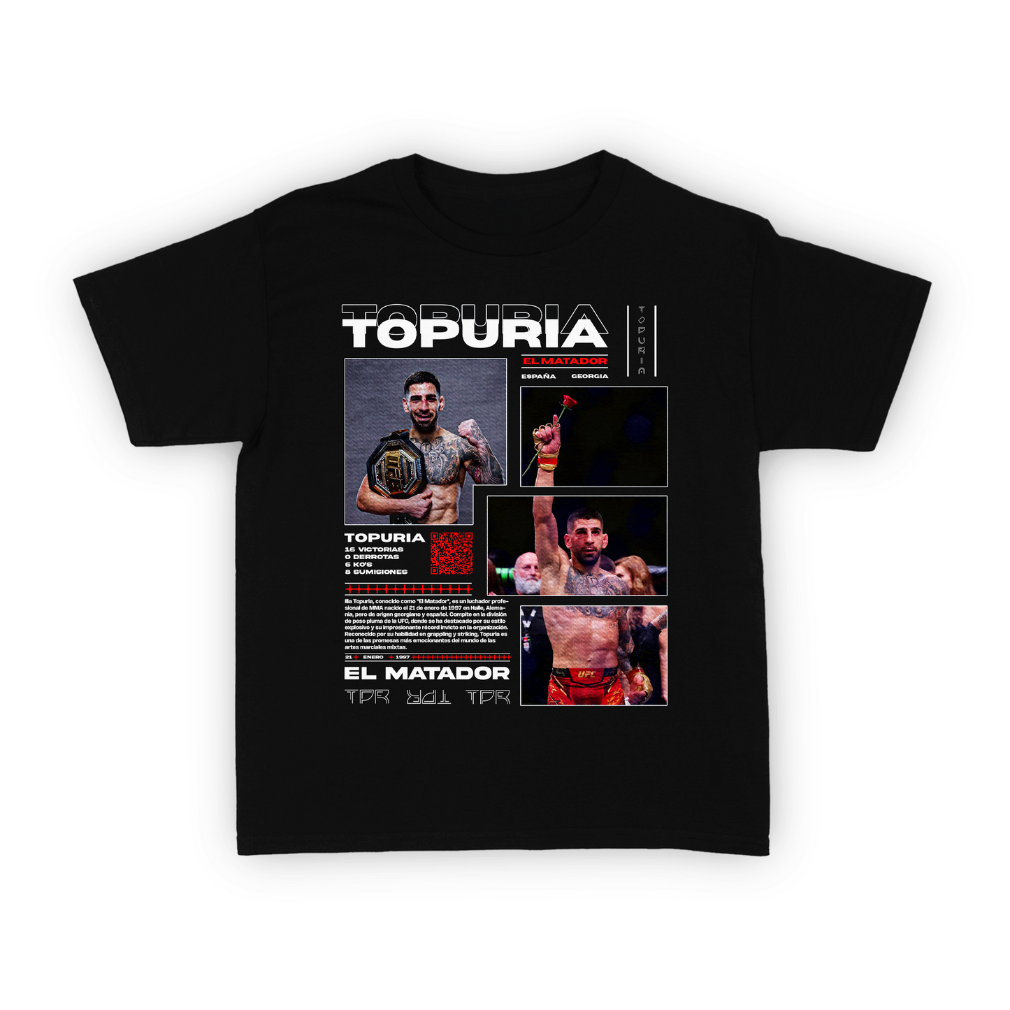 Ilia Topuria Poster Graphic T-Shirt